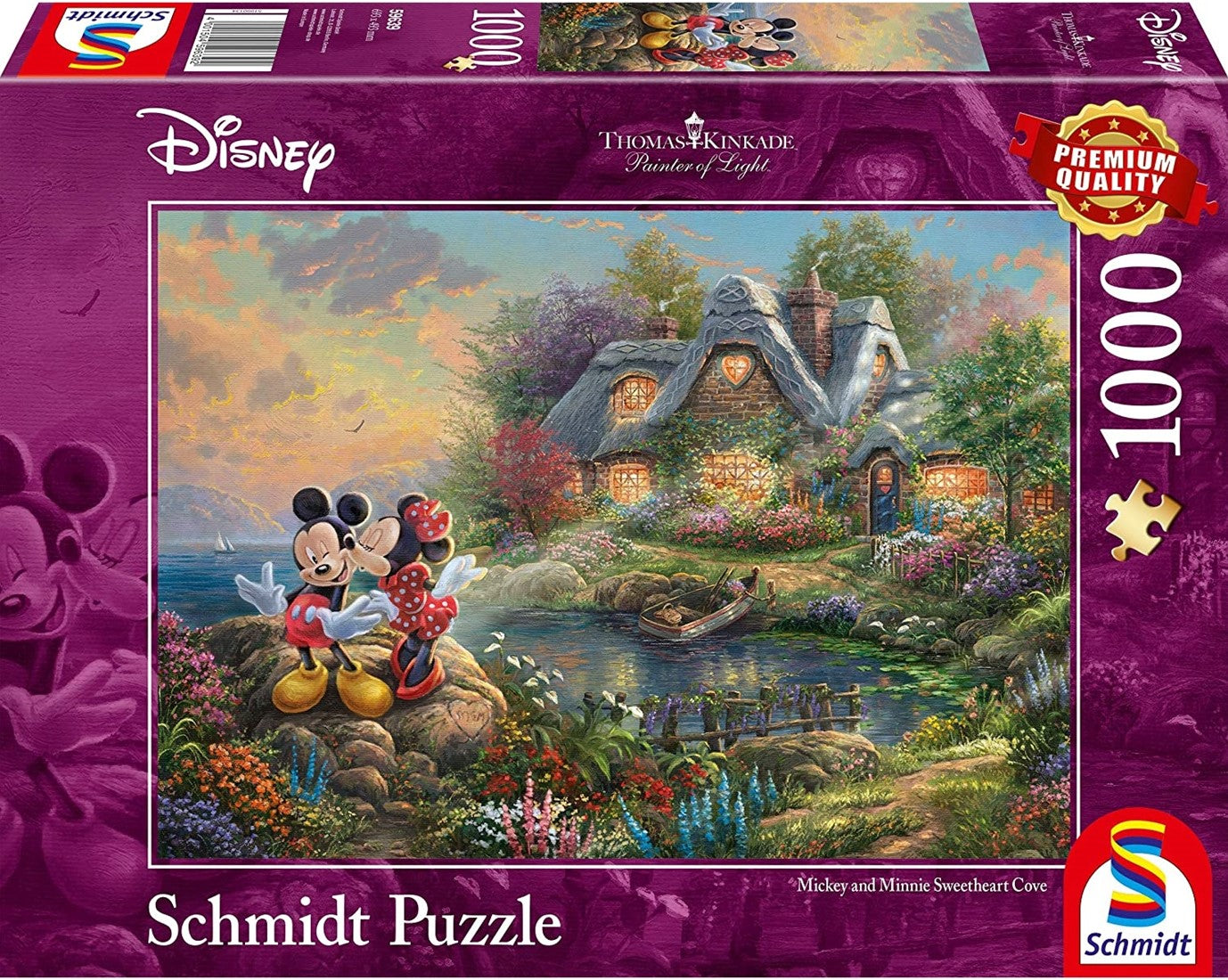 Thomas Kinkade: Disney Mickey & Minnie Sweetheart Cove 1000pc Puzzle
