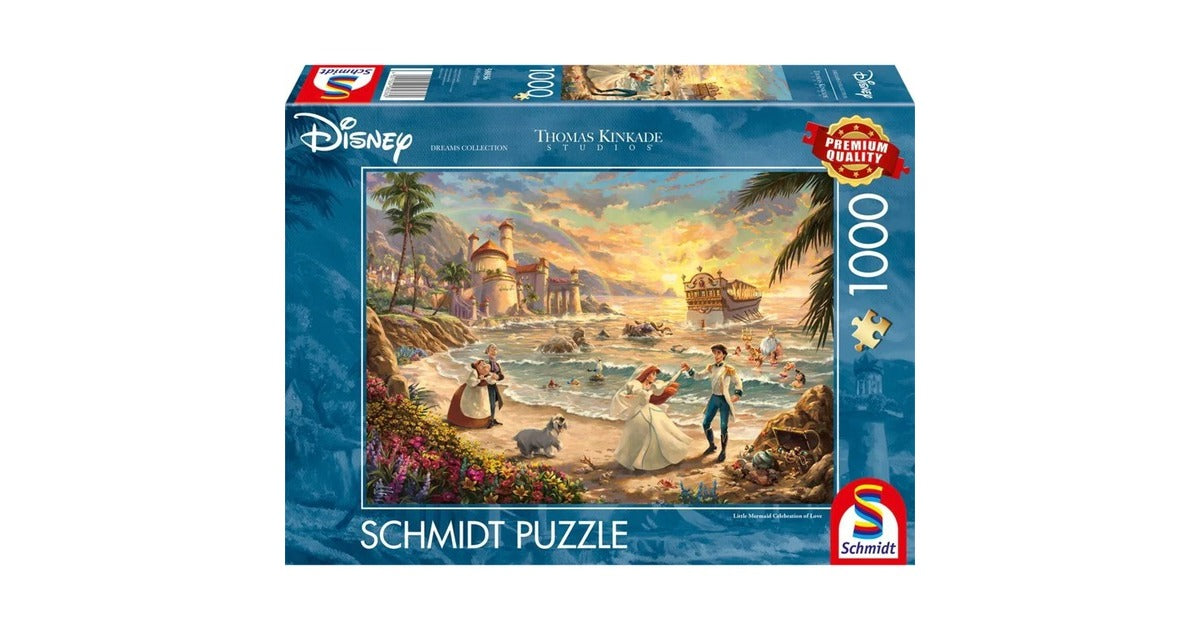 Thomas Kinkade: Disney The Little Mermaid Celebration of Love (1000pc) Puzzle