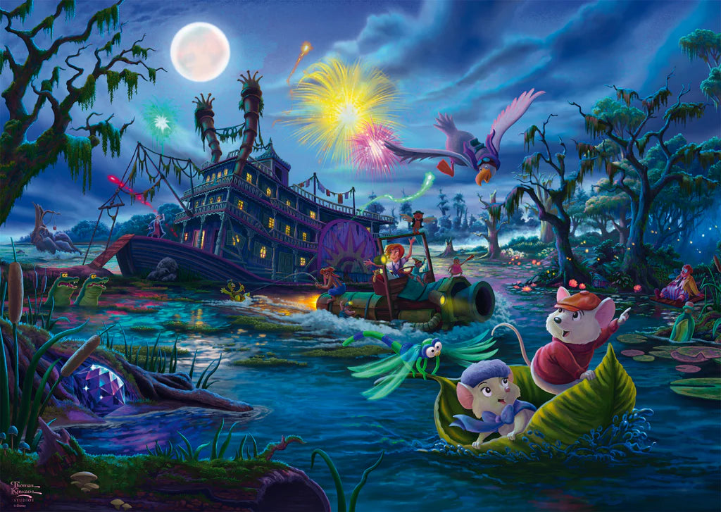 Thomas Kinkade Disney The Rescuers 1000pc Puzzle