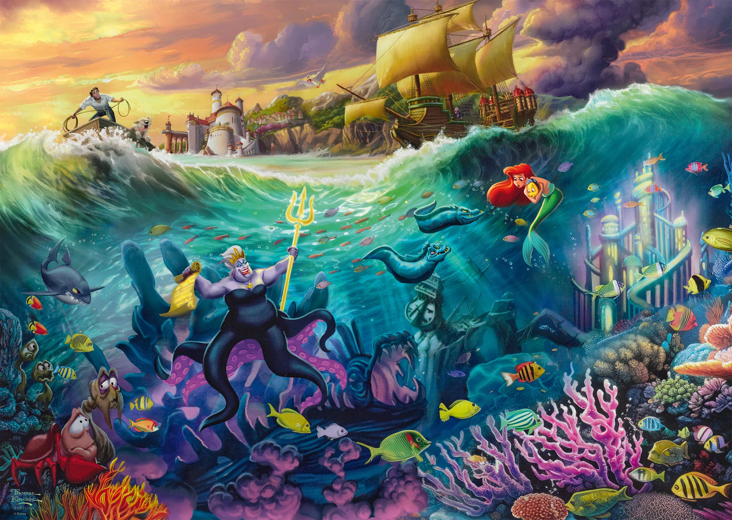 Thomas Kinkade Disneys The Little Mermaid Ursula Puzzle