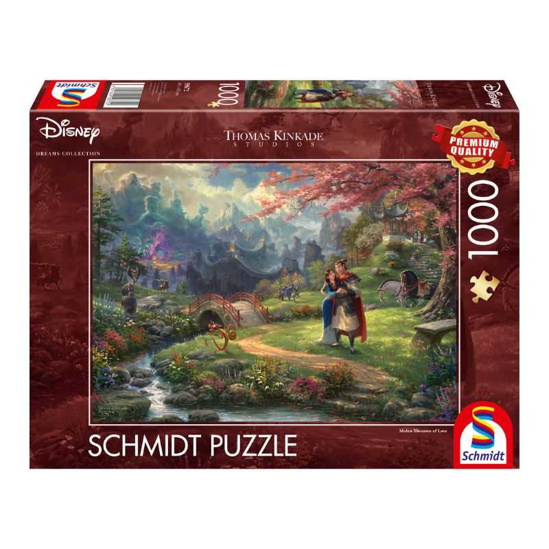 Thomas Kinkade Mulan Blossoms of Love (1000pc) Puzzle