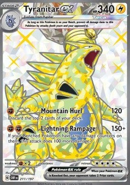 Pokemon TCG Tyranitar ex (OBF 211)