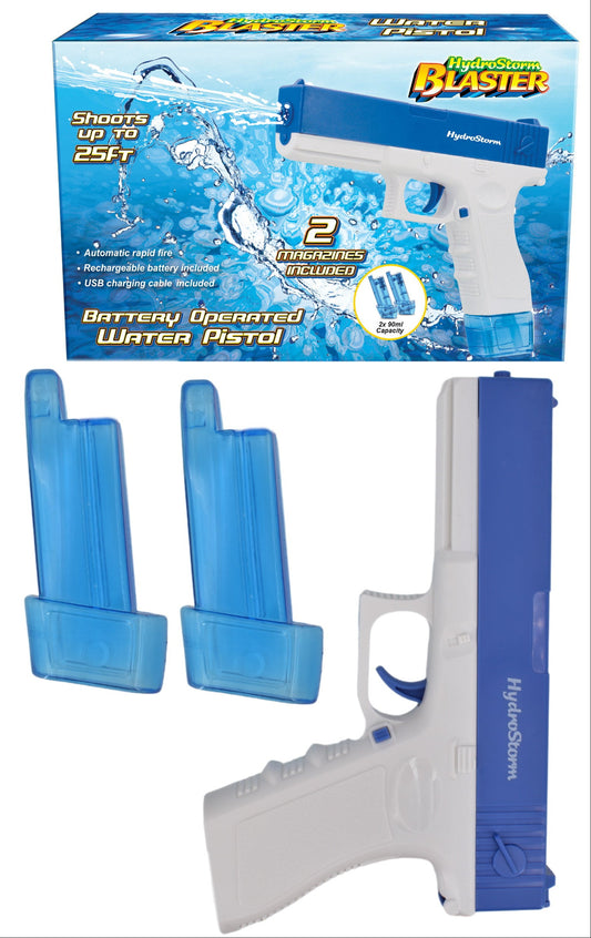 Water Pistol with Rechargable Battery & 2 Magazines.