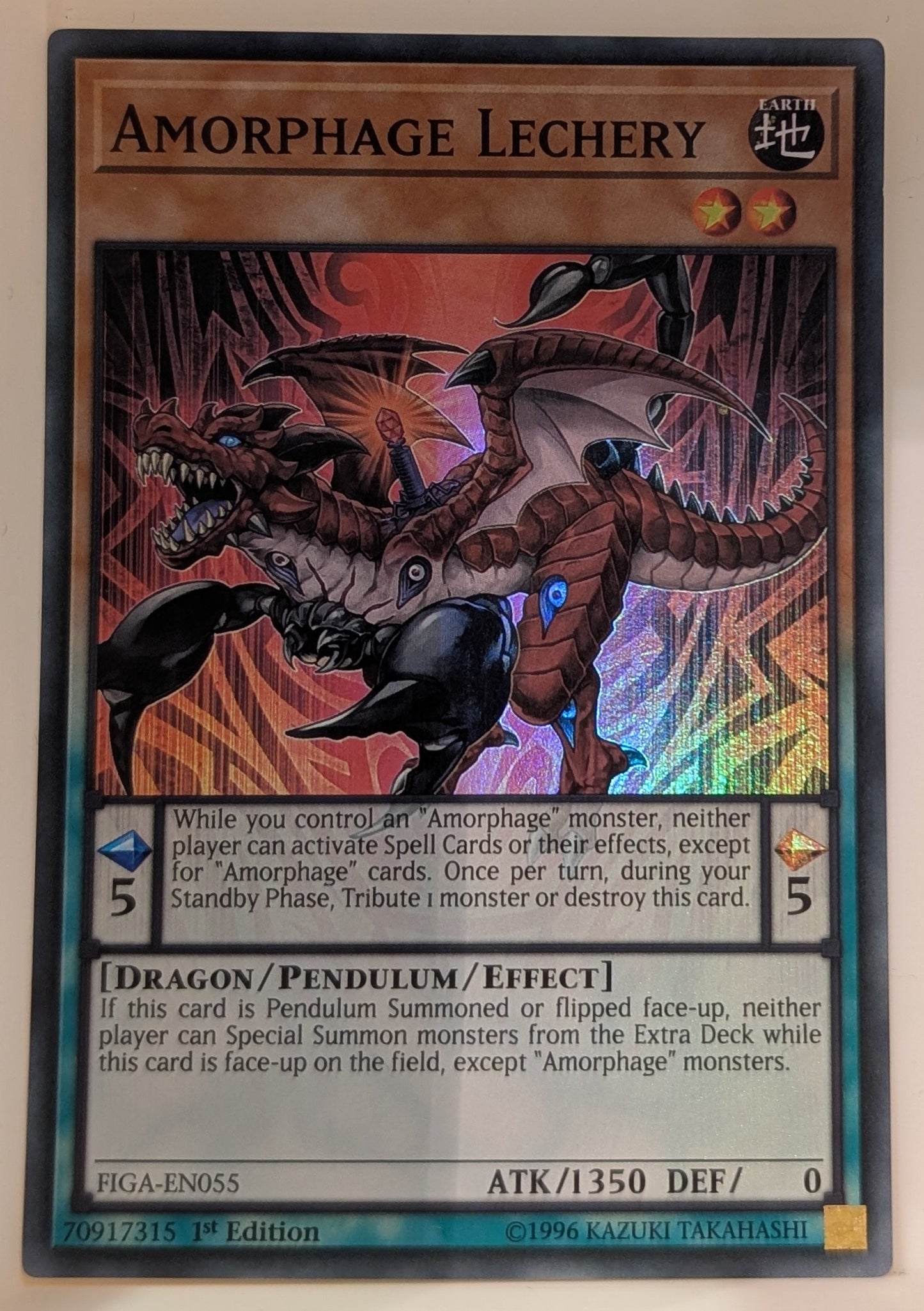 Yu-Gi-Oh TCG Amorphage Lechery FIGA-EN055