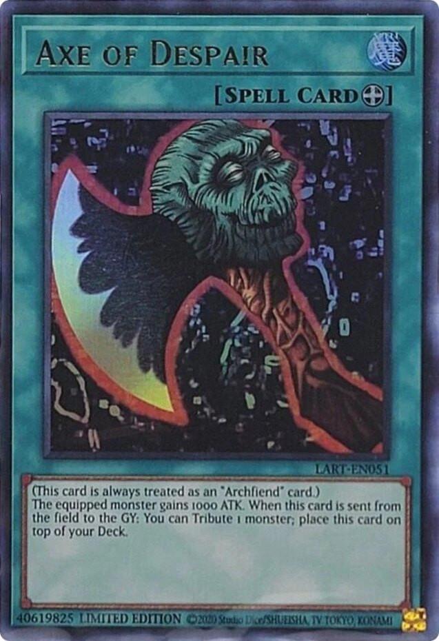 Yu-Gi-Oh TCG Axe of Despair LART-EN051 (Lost Art Promo, Limited Edition, Sealed)