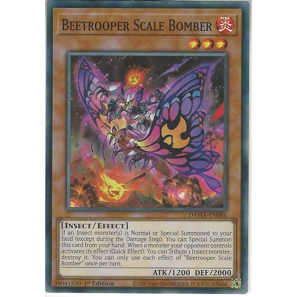 Yu-Gi-Oh! TCG Beetrooper Scale Bomber DAMA-EN086 (1st Edition)