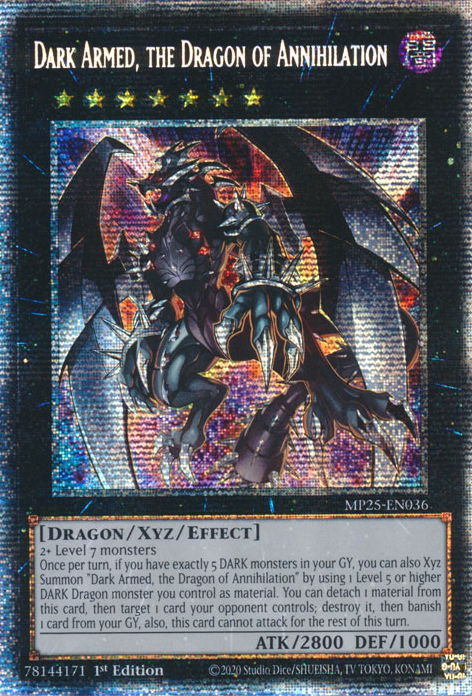 Yu-Gi-Oh TCG Dark Armed, The Dragon of Annihilation MP25-EN036