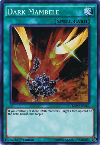 Yu-Gi-Oh TCG Dark Mambele DESO-EN057 (1st Edition)