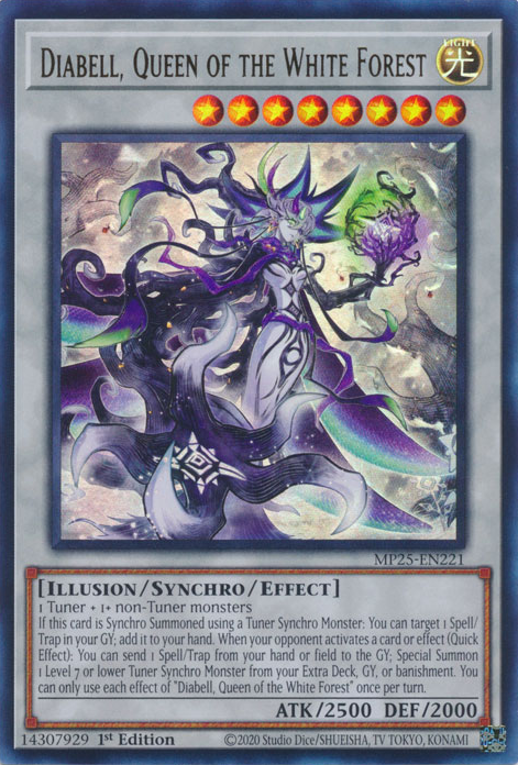 Yu-Gi-Oh TCG Diabell, Queen of the White Forest MP25-EN221
