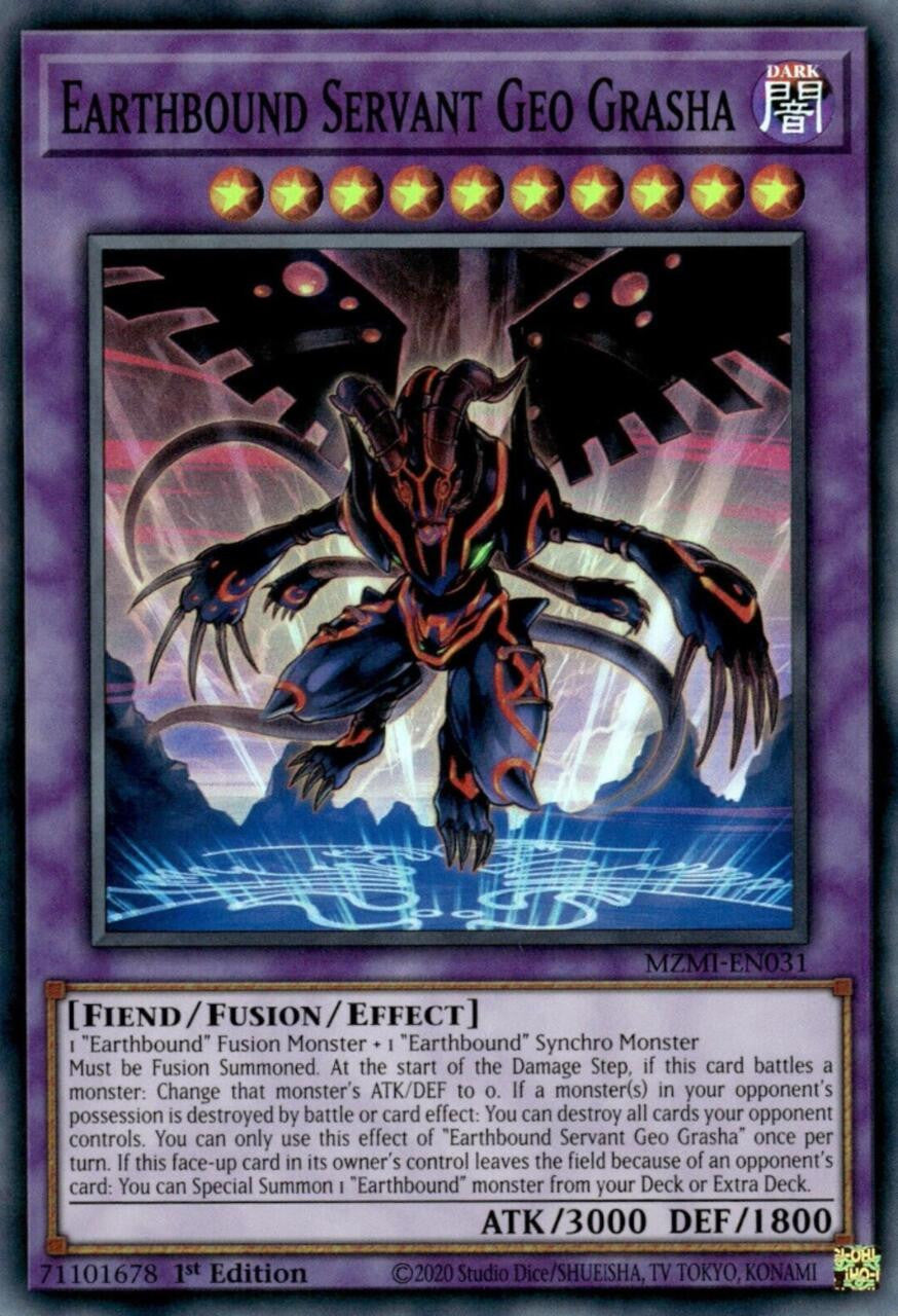 Yu-Gi-Oh TCG Earthbound Servant Geo Grasha MZMI-EN031
