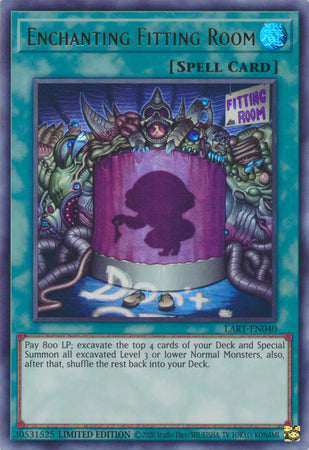 Yu-Gi-Oh TCG Enchanting Fitting Room LART-EN040 (Lost Art Promo, Limited Edition, Sealed)