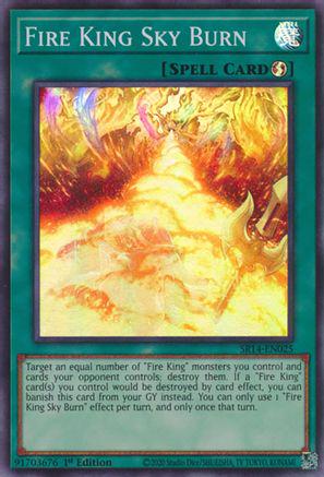 Yu-Gi-Oh TCG Fire King Sky Burn SR14-EN025