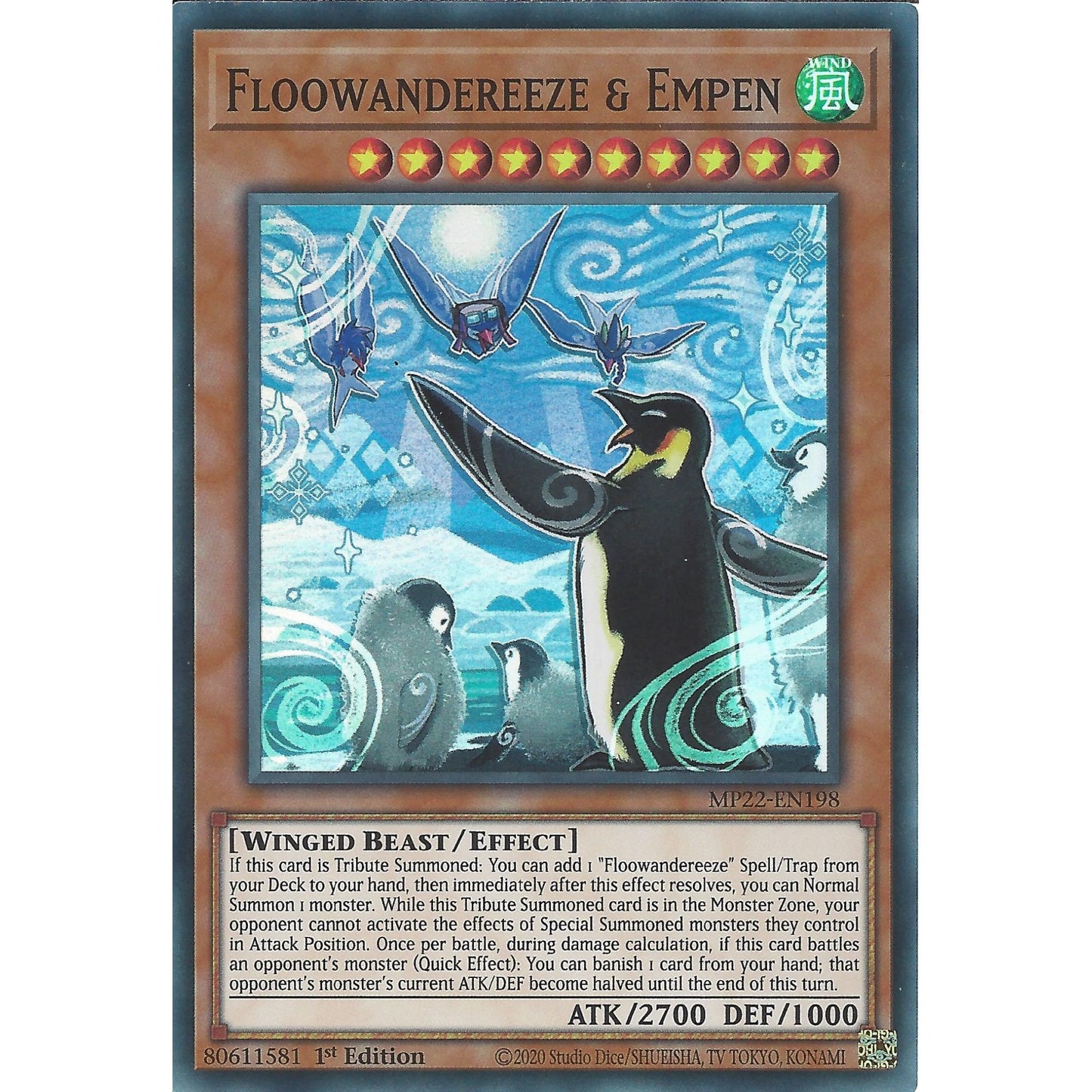 Yu-Gi-Oh TCG Floowandereeze & Empen MP22-EN198 (1st Edition)