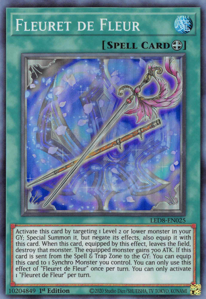 Yu-Gi-Oh TCG Flueret De Fleur LED8-EN025