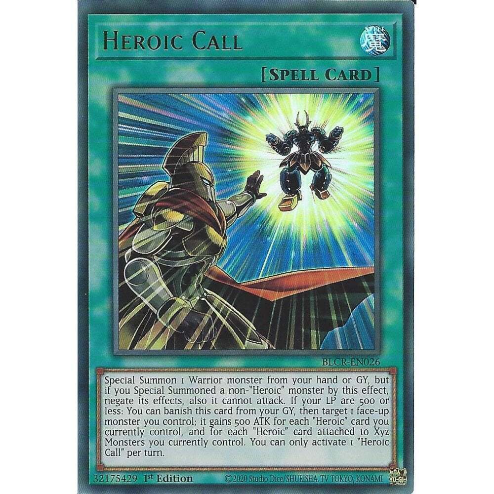 Yu-Gi-Oh TCG Heroic Call BLCR-EN026 (1st Edition)