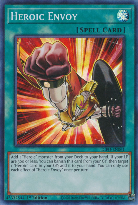 Yu-Gi-Oh TCG Heroic Envoy DIFO-EN061