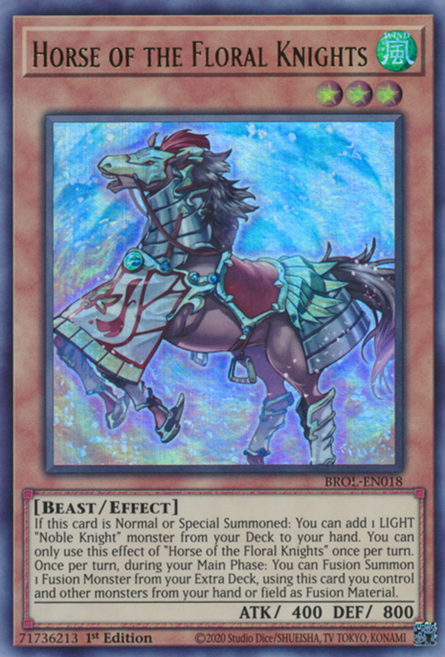 Yu-Gi-Oh TCG Horse of the Floral Knights BROL-EN018 (1st Edition)