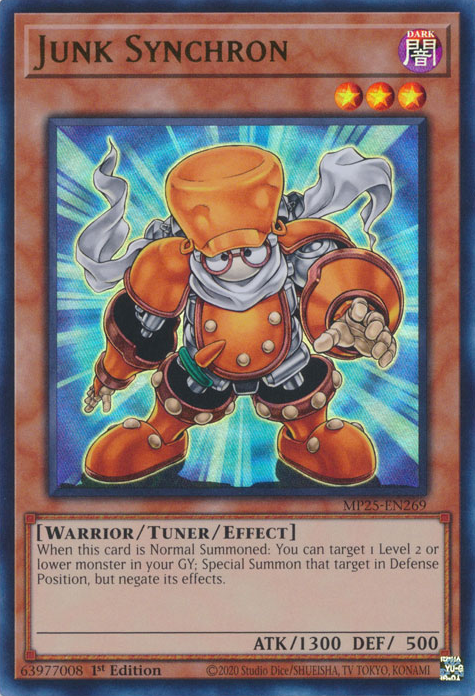 Yu-Gi-Oh TCG Junk Synchron MP25-EN269 (1st Edition)