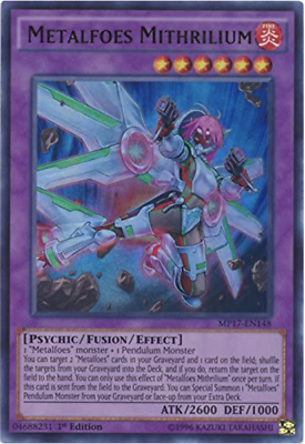 Yu-Gi-Oh TCG Metalfoes Mithrilium MP17-EN148 (1st Edition)