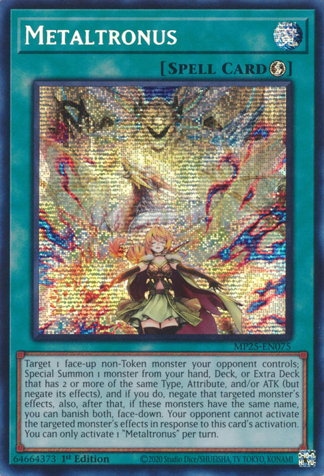 Yu-Gi-Oh TCG Metaltronus MP25-EN075