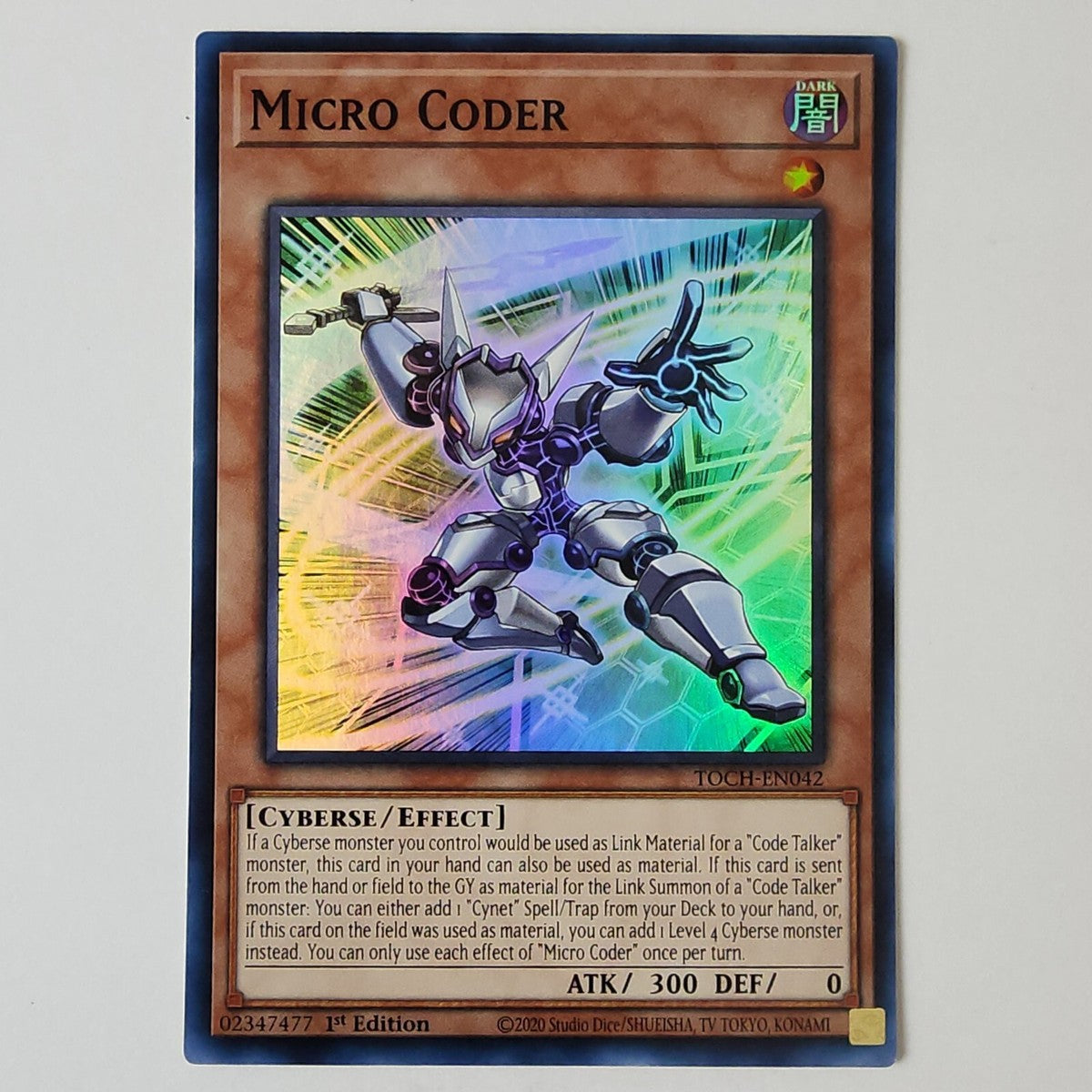 Yu-Gi-Oh TCG Micro Coder TOCH-EN042 (1st Edition)