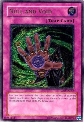 Yu-Gi-Oh TCG Null and Void SOD-EN057 (Ultimate Rare)
