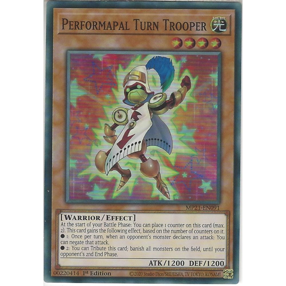 Yu-Gi-Oh TCG Performapal Turn Trooper MP21-EN091 (1st Edition)