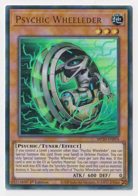 Yu-Gi-Oh TCG Psychic Wheeleder MP20-EN014 (1st Edition)
