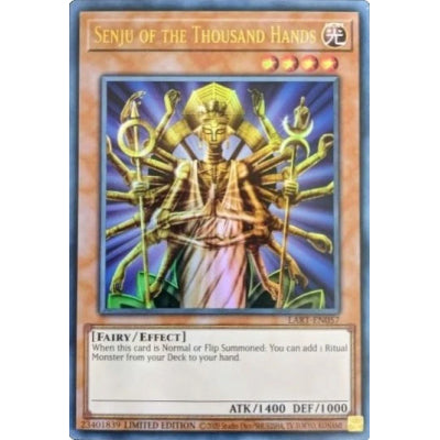 Yu-Gi-Oh TCG Senju of the Thousand Hands LART-EN057 (Lost Art Promo, Limited Edition, Sealed)
