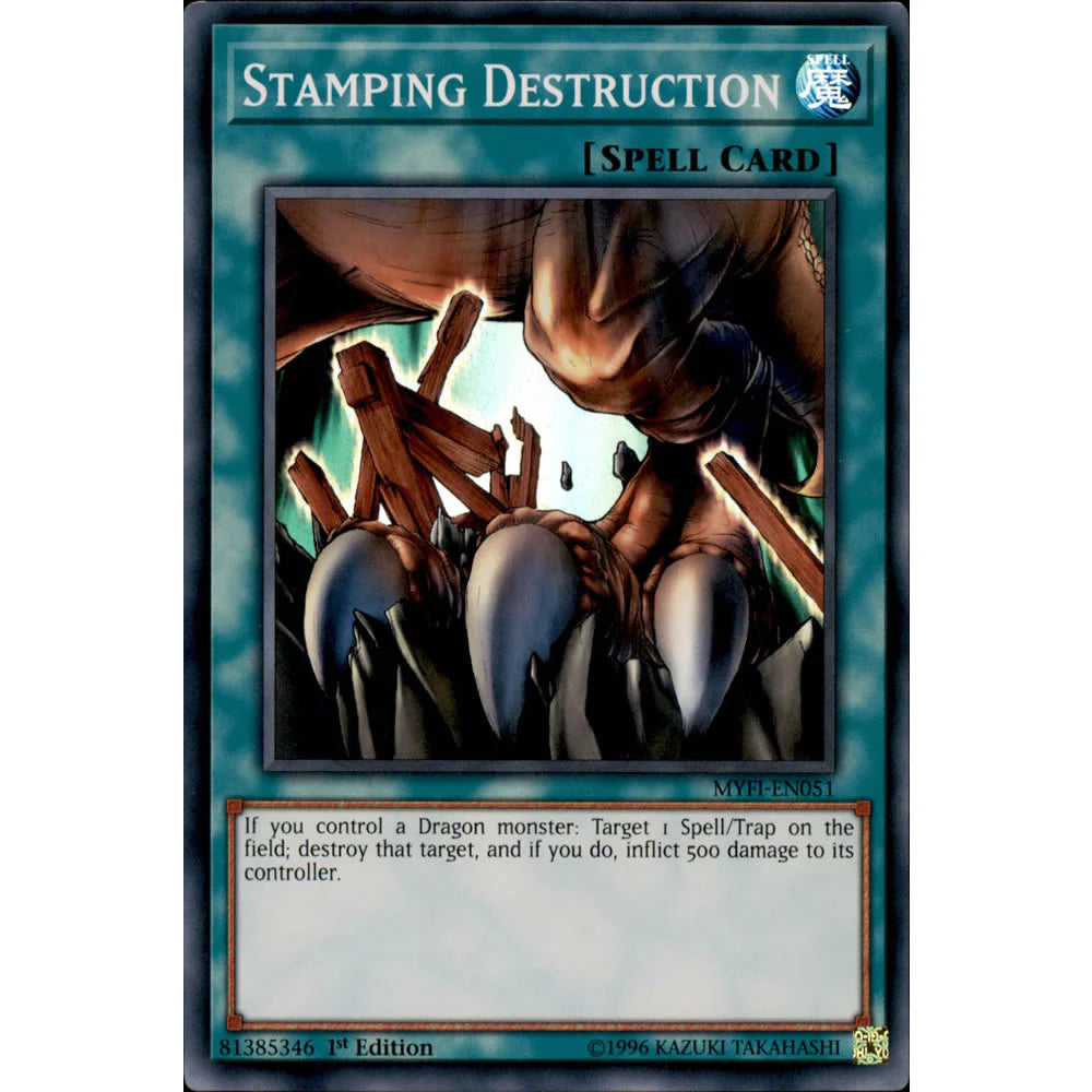 Yu-Gi-Oh TCG Stamping Destruction MYFI-EN051 (1st Edition)