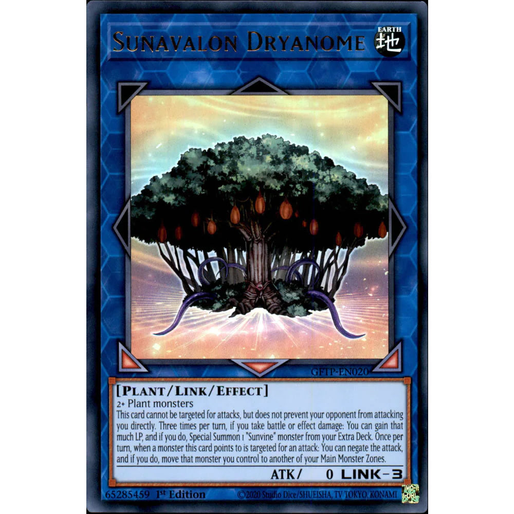 Yu-Gi-Oh TCG Sunavalon Dryanome GFTP-EN020