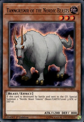 Yu-Gi-Oh TCG Tanngrisnir of the Nordic Beasts LEHD-ENB01 (1st Edition)