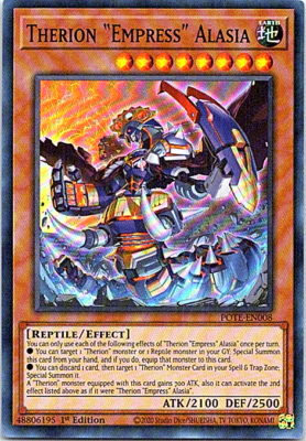 Yu-Gi-Oh TCG Therion "Empress" Alasia POTE-EN008 (1st Edition)