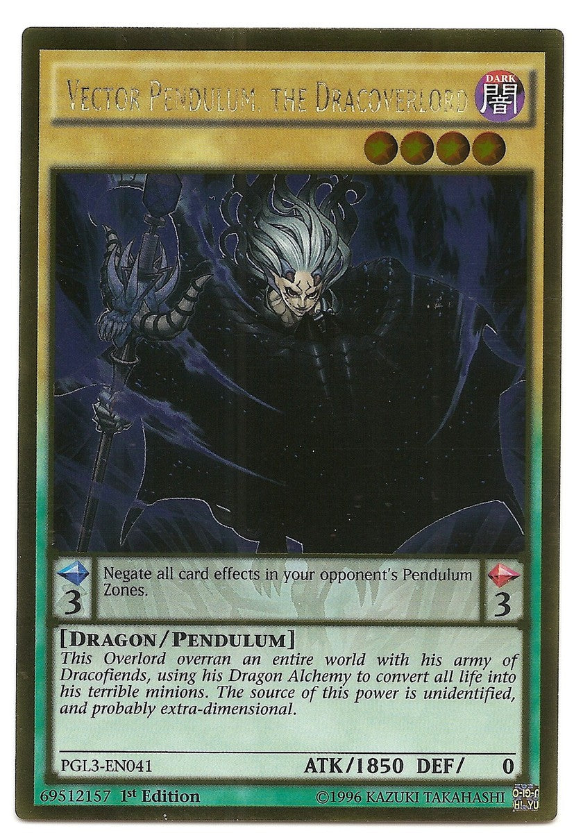 Yu-Gi-Oh TCG Vector Pendulum, the Dracoverlord PGL1-EN041 (1st Edition)