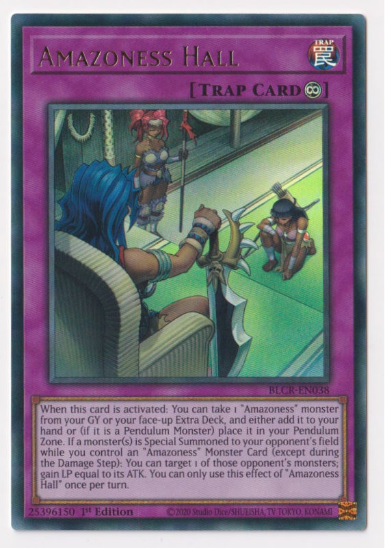 Yu-Gi-Oh! TCG Amazoness Hall BLCR-EN038 (1st Edition)