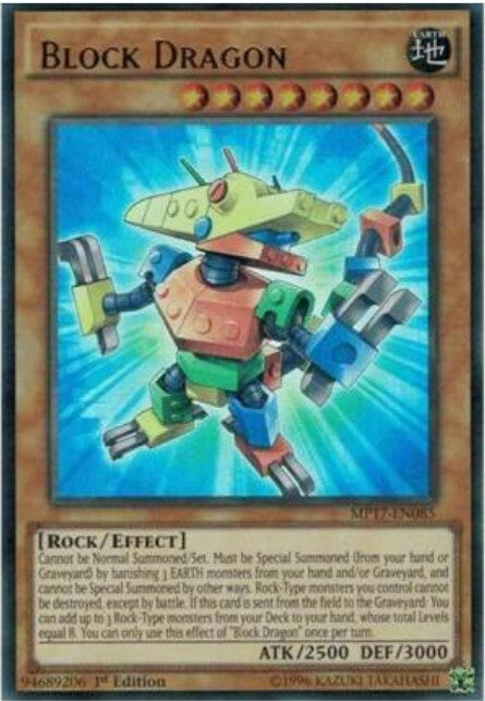 Yu-Gi-Oh! TCG Block Dragon MP17-EN085 (1st Edition)