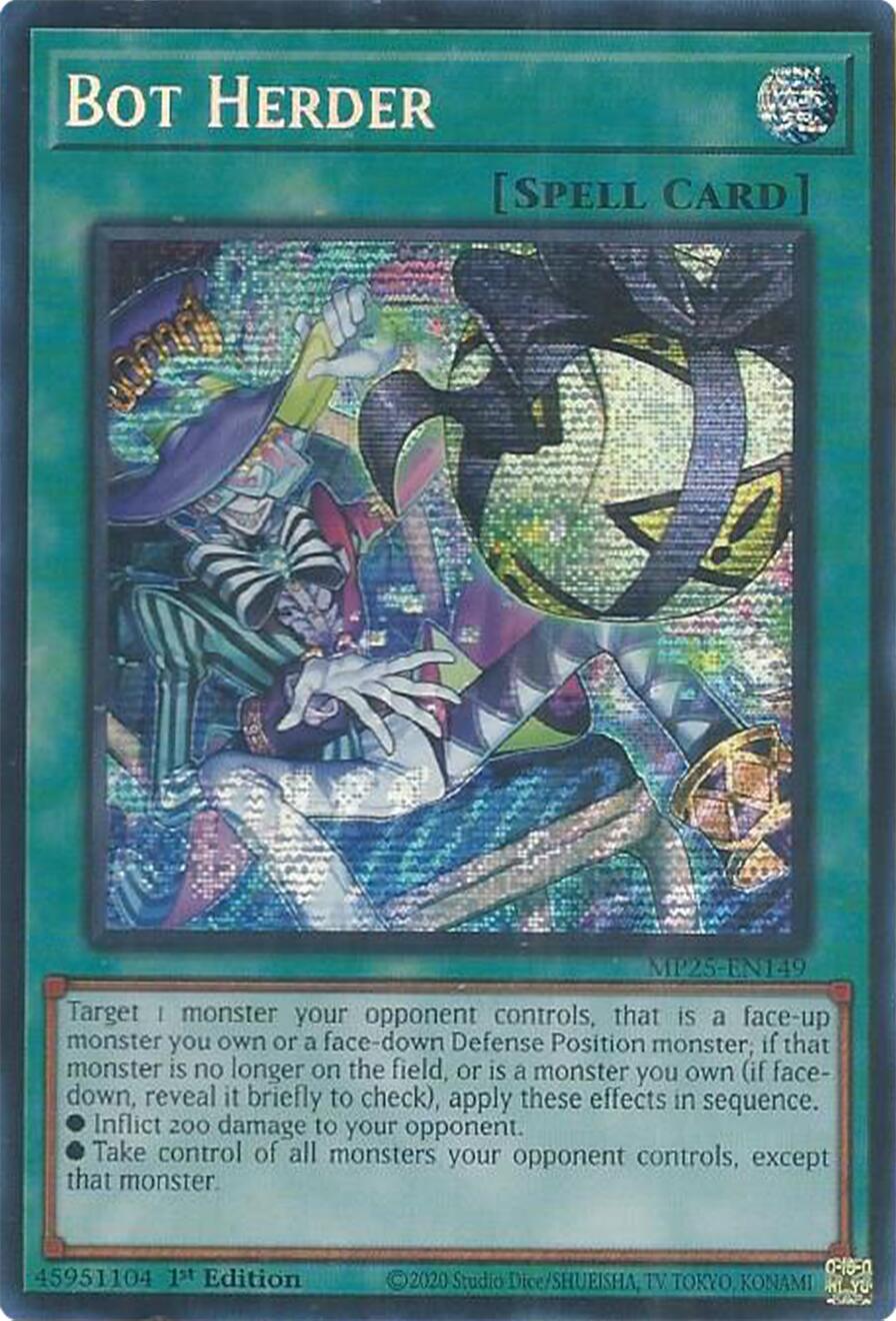 Yu-Gi-Oh! TCG Bot Herder MP25-EN149 (1st Edition)