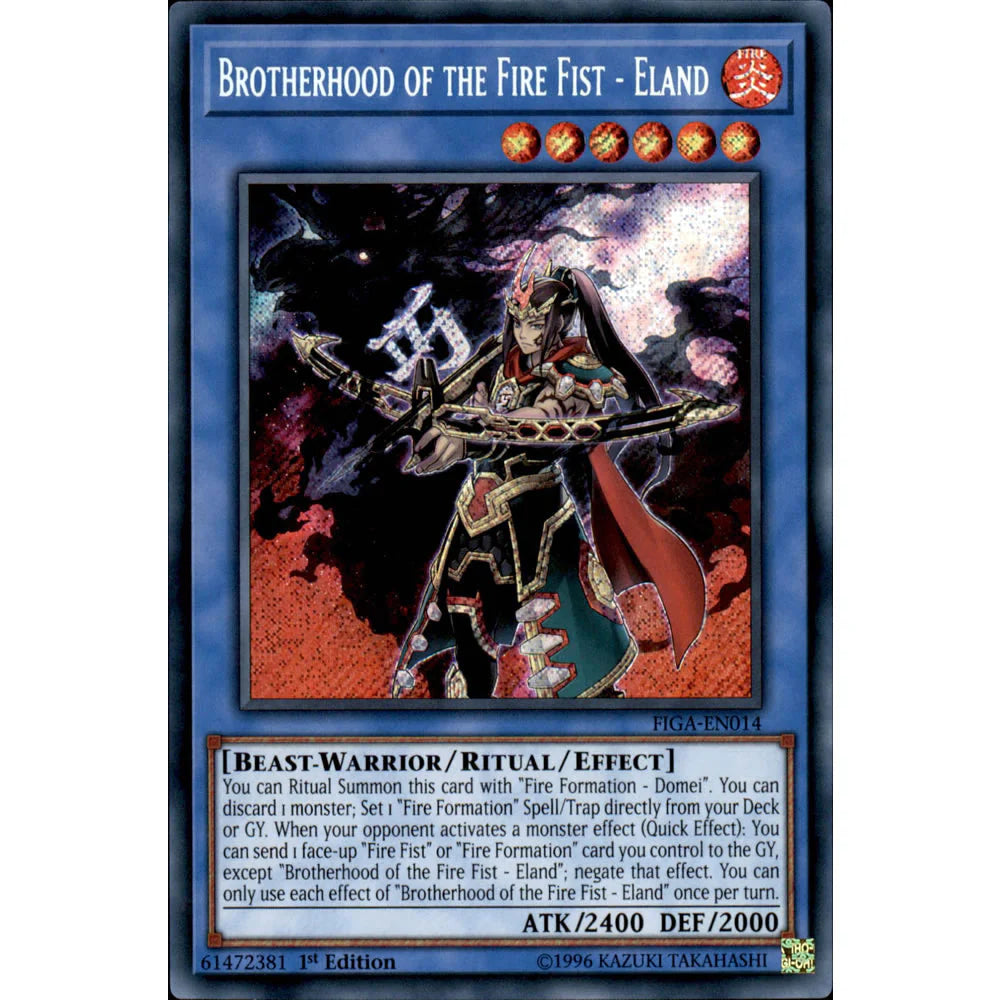 Yu-Gi-Oh! TCG Brotherhood of the Fire Fist - Eland FIGA-EN014 (1st Edition)