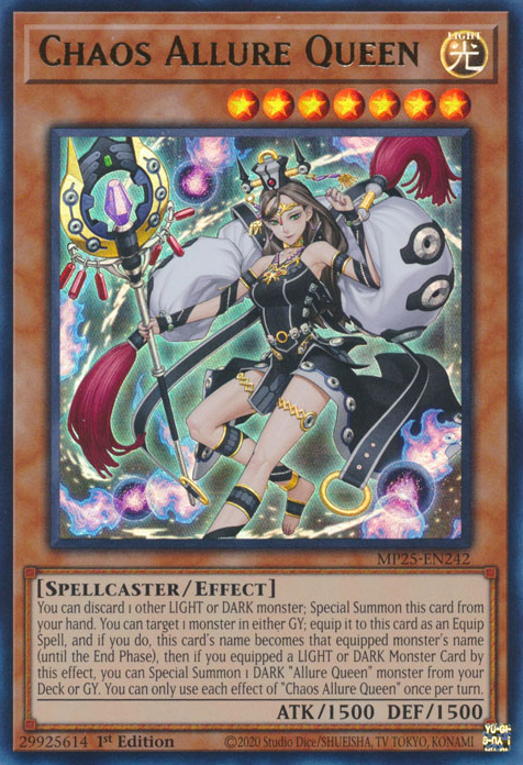 Yu-Gi-Oh! TCG Chaos Allure Queen MP25-EN242 (1st Edition)