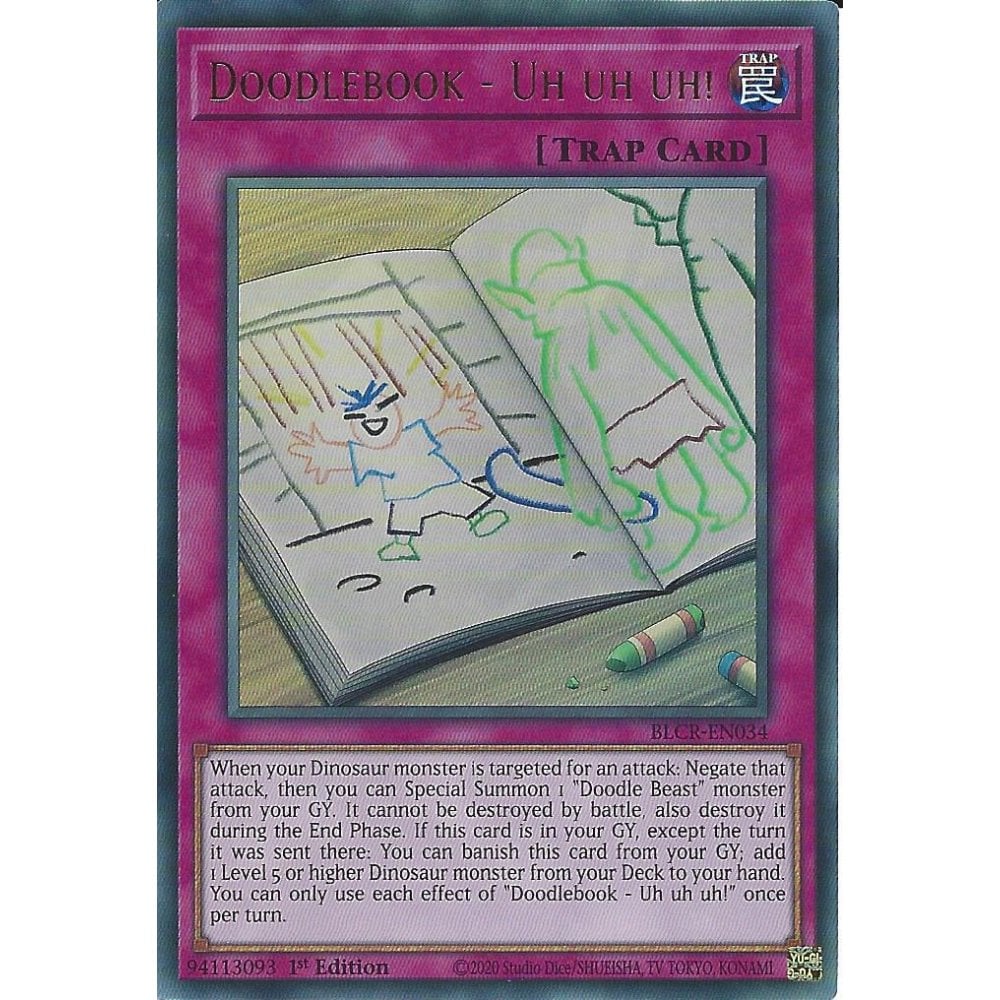 Yu-Gi-Oh! TCG Doodlebook - Uh Uh Uh! BLCR-EN034 (1st Edition)