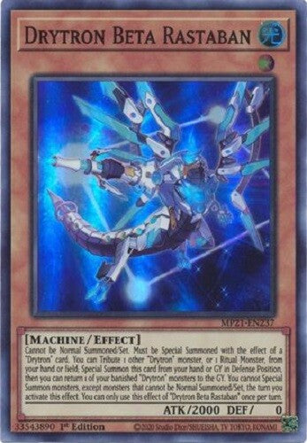 Yu-Gi-Oh! TCG Drytron Beta Rastaban MP21-EN237 (1st Edition)