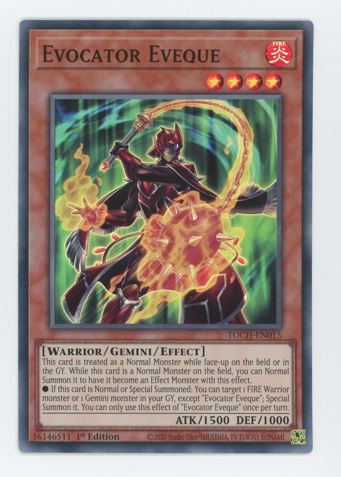 Yu-Gi-Oh! TCG Evocator Eveque TOCH-EN015 (1st Edition)