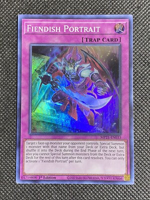Yu-Gi-Oh! TCG Fiendish Portrait MP21-EN033 (1st Edition)