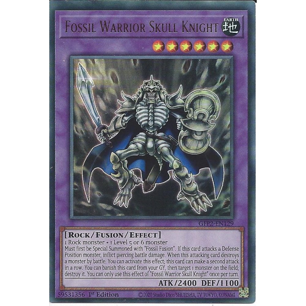 Yu-Gi-Oh! TCG Fossil Warrior Skull Knight GFP2-EN129 (1st Edition)
