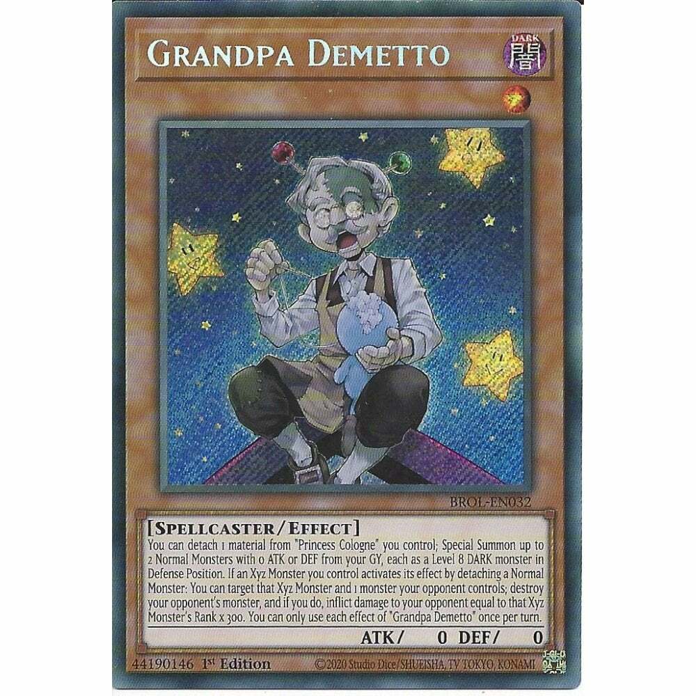 Yu-Gi-Oh! TCG Grandpa Demetto BROL-EN032 (1st Edition)