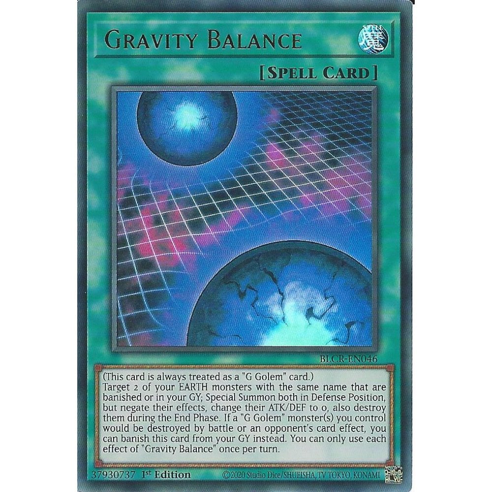 Yu-Gi-Oh! TCG Gravity Balance BLCR-EN046 (1st Edition)