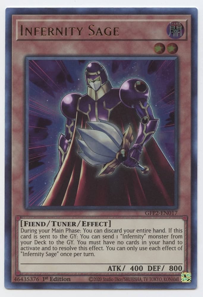 Yu-Gi-Oh! TCG Infernity Sage GFP2-EN017 (1st Edition)