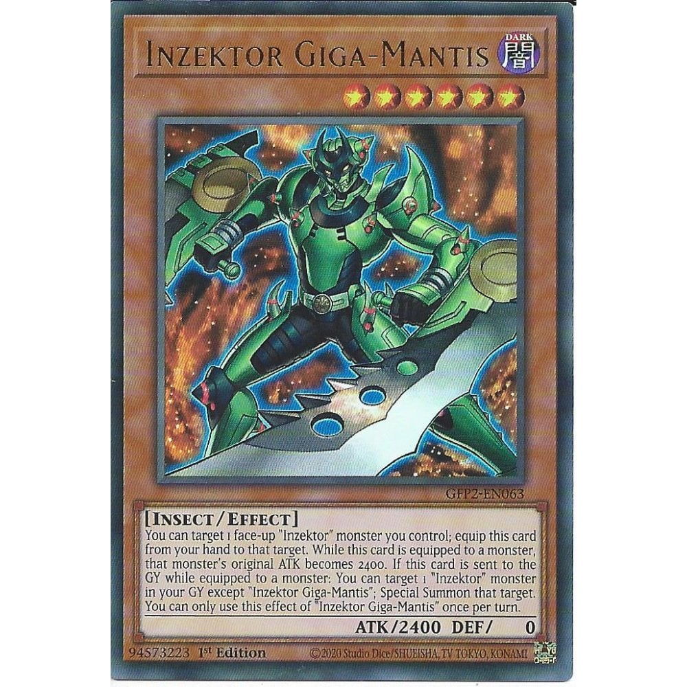 Yu-Gi-Oh! TCG Inzektor Giga-Mantis GFP2-EN063 (1st Edition)