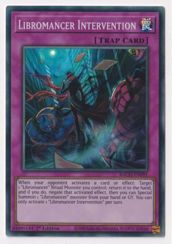 Yu-Gi-Oh! TCG Libromancer Intervention BACH-EN091 (1st Edition)