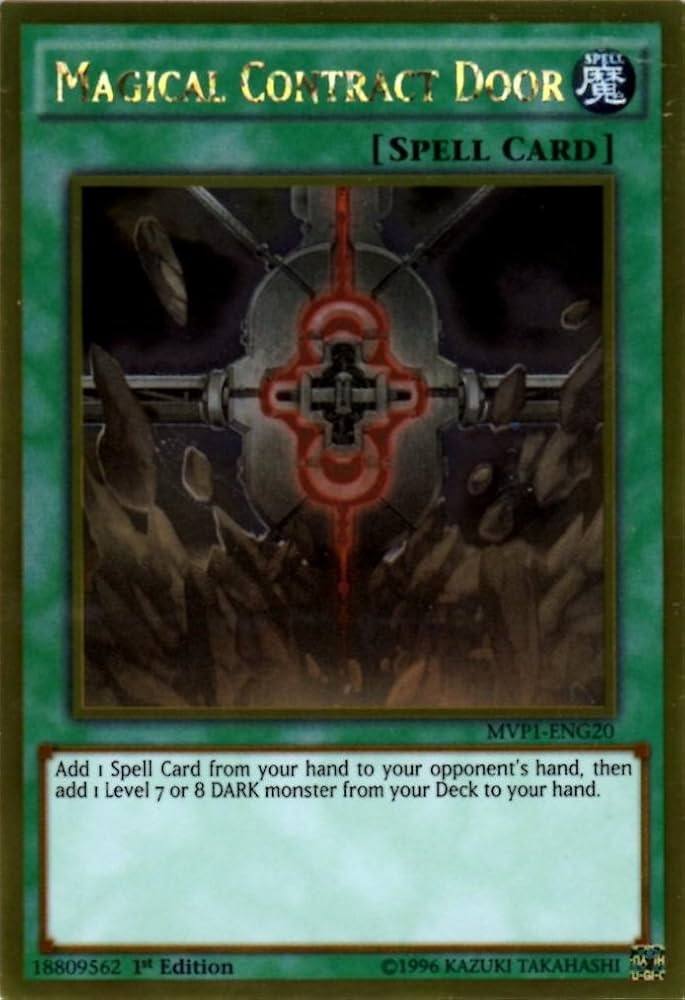 Yu-Gi-Oh! TCG Magical Contract Door MVP1-ENG20 (1st Edition)